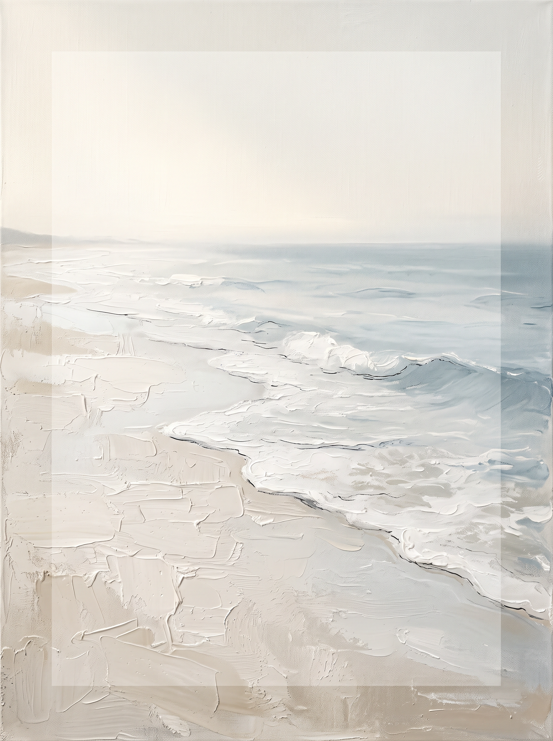Wet Sand Foam Beach Wall Decor, Bathroom Decor, Gift