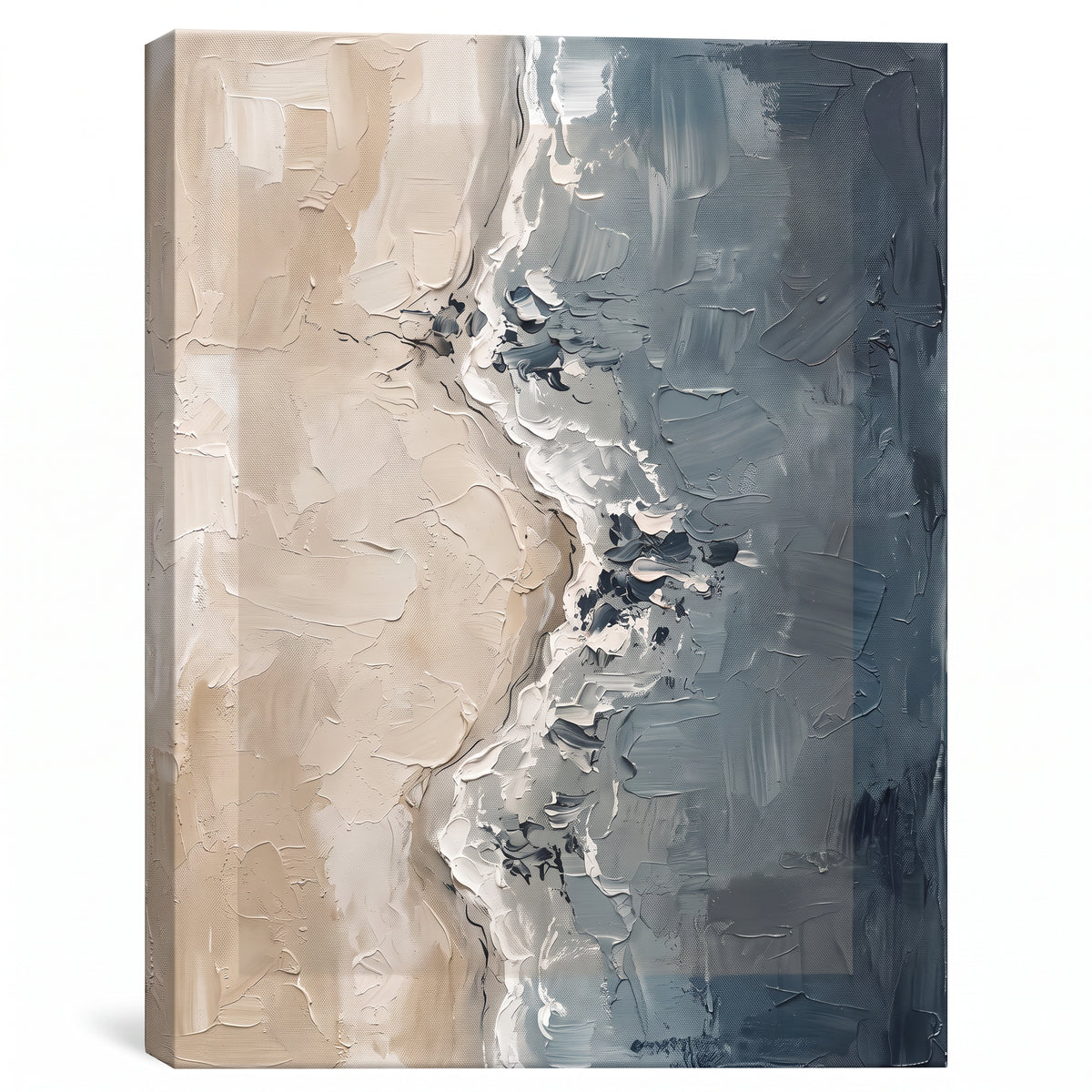 Quiet Tide Line beach wall art for bathroom - BloomWorld wall art print