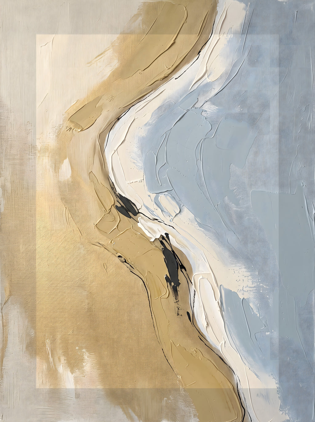 Beach Coast Abstract beach coastal wall art - BloomWorld wall art print