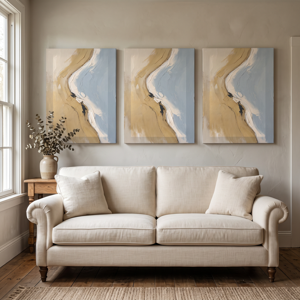 Beach Coast Abstract beach coastal wall art - BloomWorld wall art print
