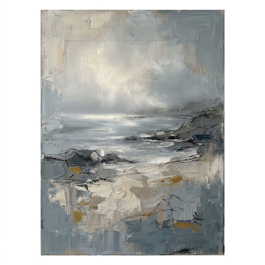 Coastal Mist Horizon coastal wall art large - BloomWorld wall art print