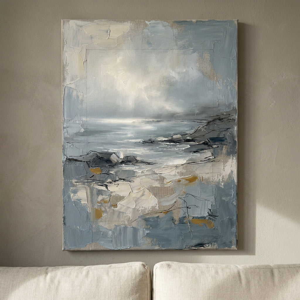 Coastal Mist Horizon coastal wall art large - BloomWorld wall art print
