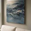 Midnight Ocean Swell dark ocean wall art - BloomWorld wall art print