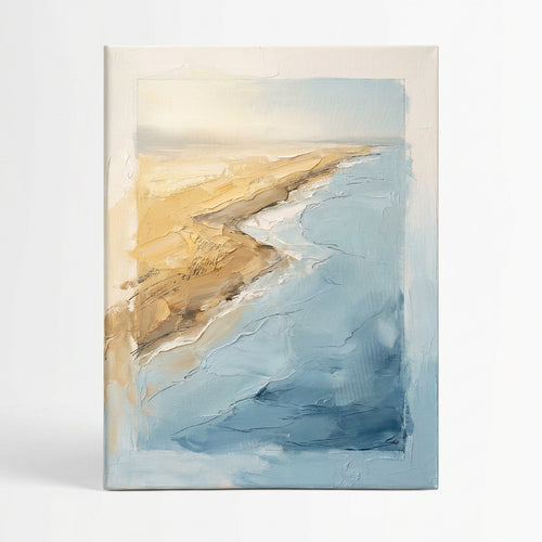 Sunlit Shoreline beach coastal wall art - BloomWorld wall art print