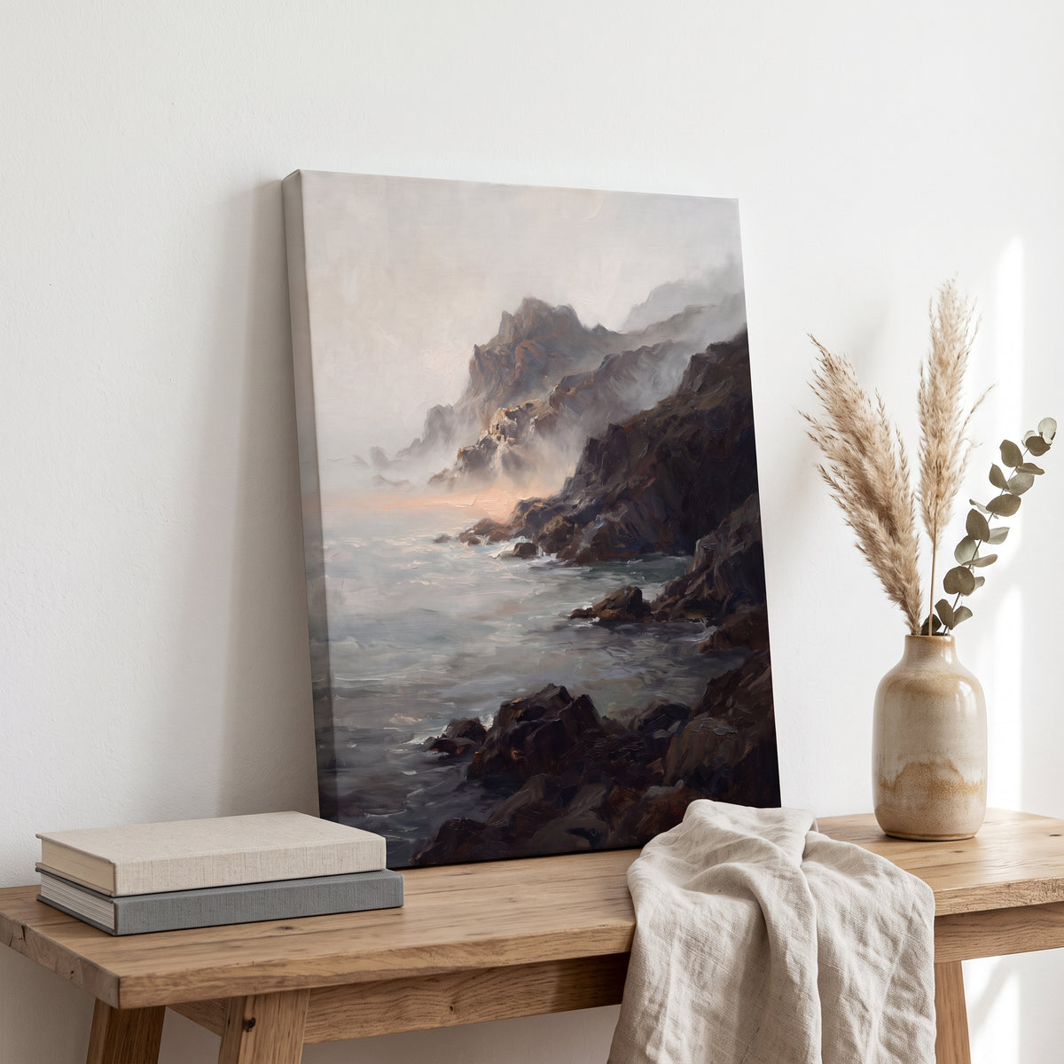 Large Coastal Wall Art For Living Room, Dramatic Seascape, Coastal Living Room Decor, Gift