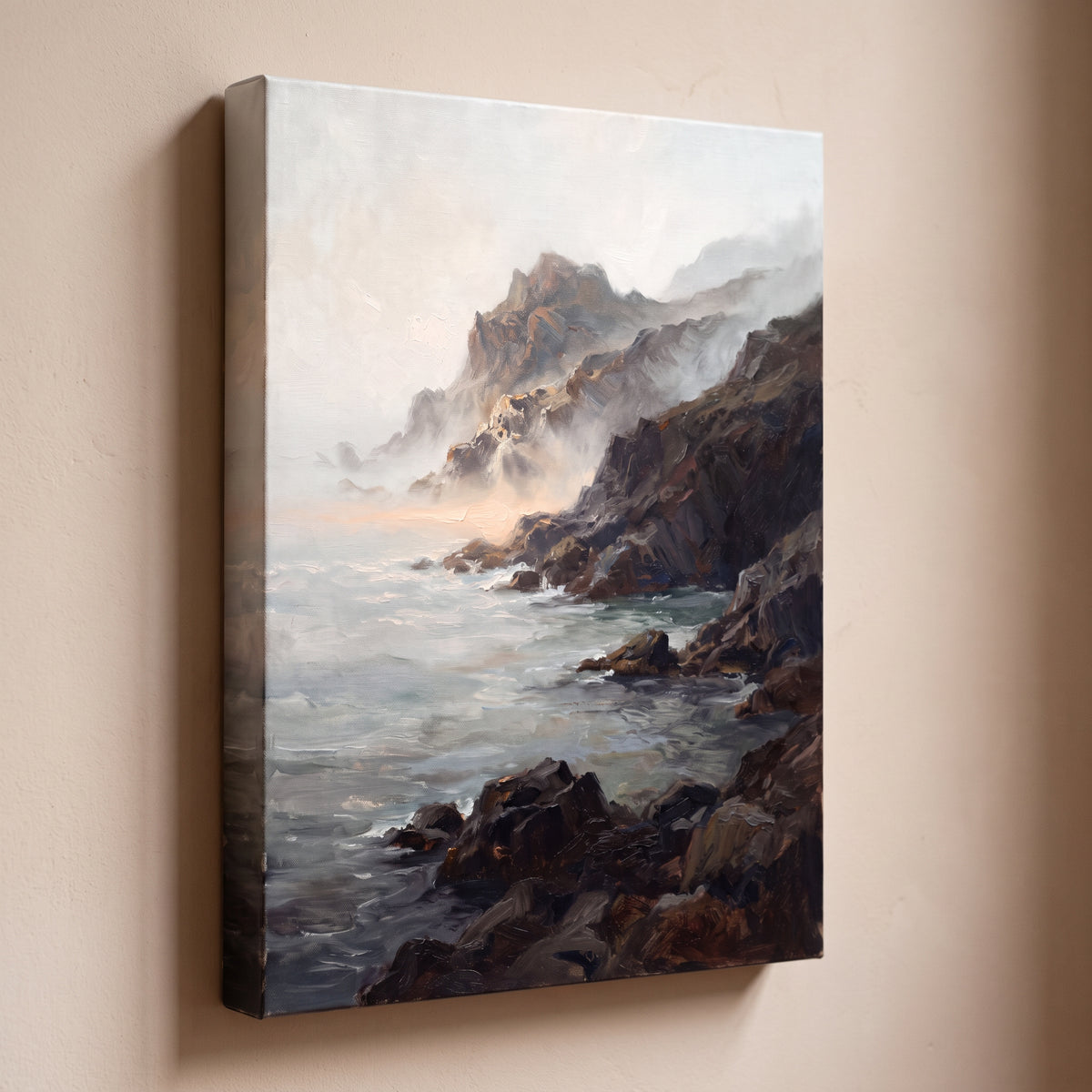 Large Coastal Wall Art For Living Room, Dramatic Seascape, Coastal Living Room Decor, Gift
