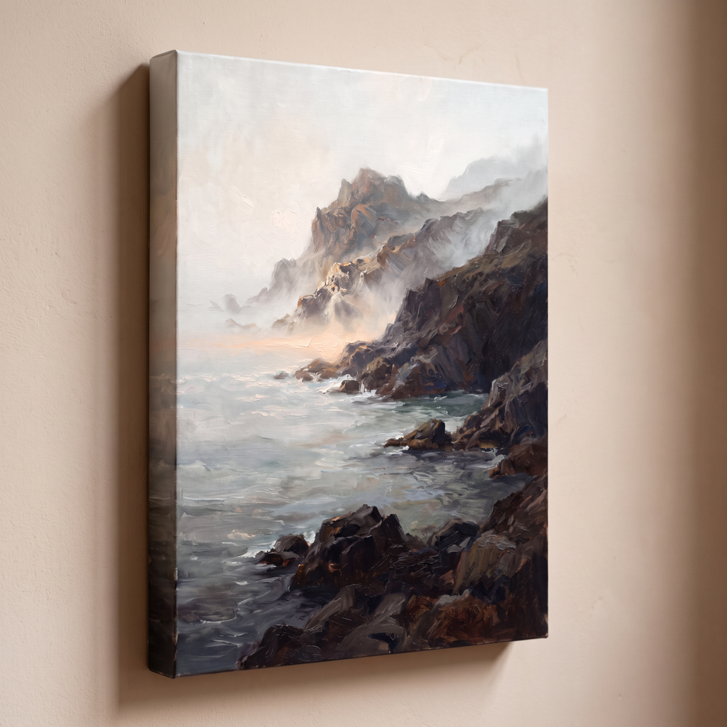 Large Coastal Wall Art For Living Room, Dramatic Seascape, Coastal Living Room Decor, Gift
