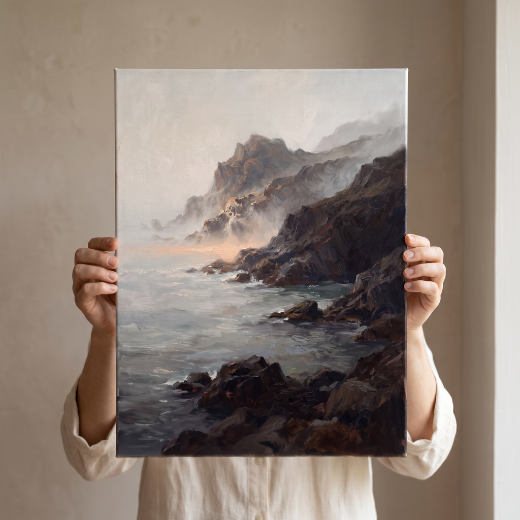 Large Coastal Wall Art For Living Room, Dramatic Seascape, Coastal Living Room Decor, Gift