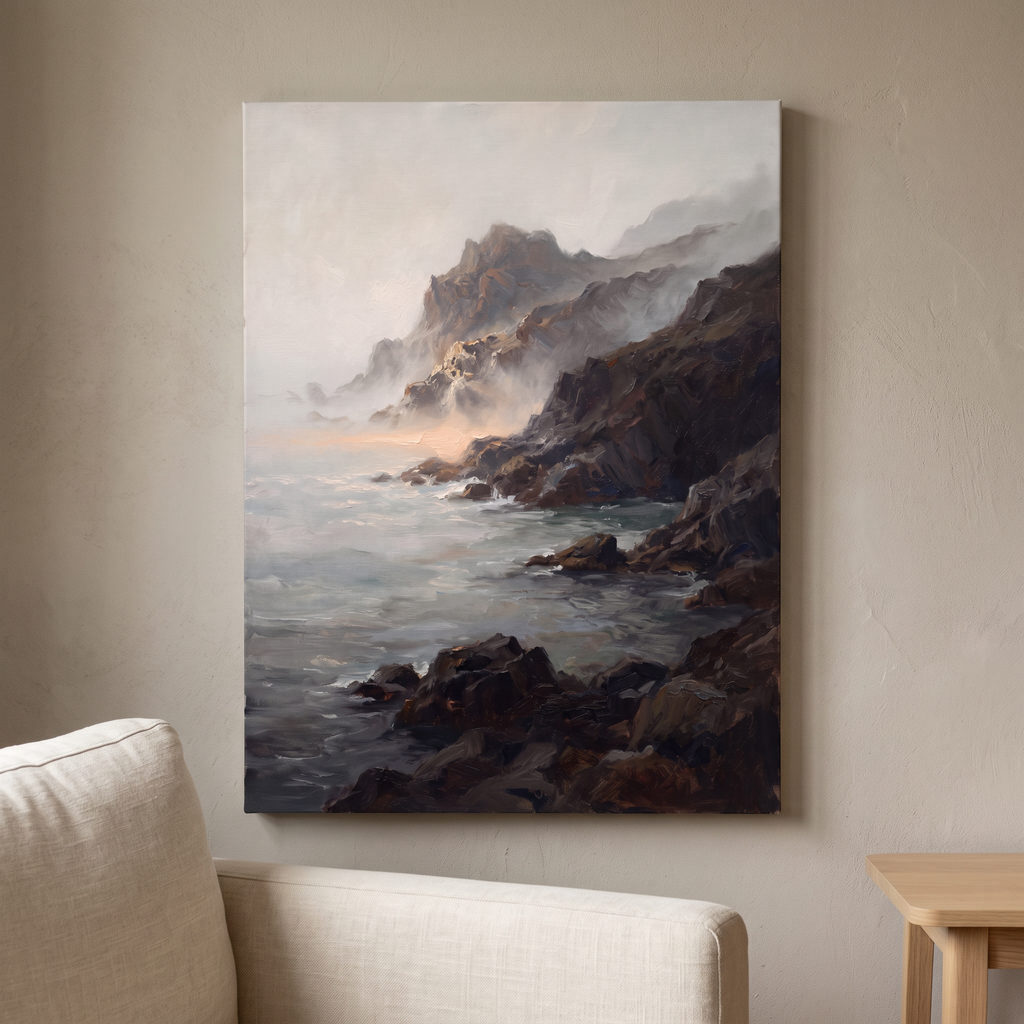 Large Coastal Wall Art For Living Room, Dramatic Seascape, Coastal Living Room Decor, Gift