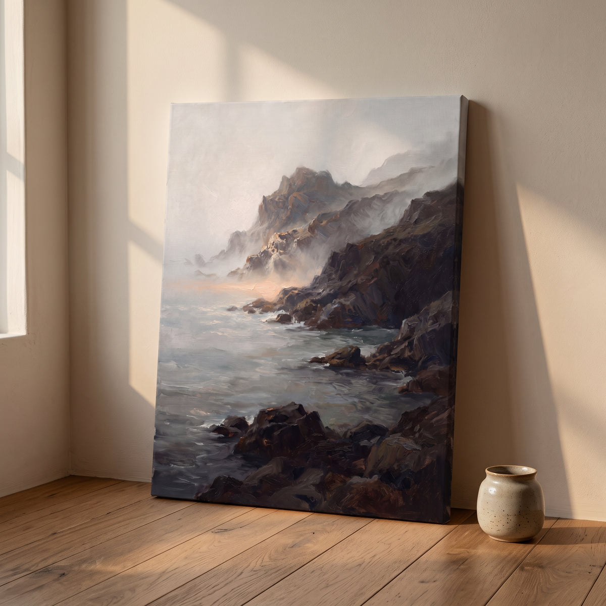Large Coastal Wall Art For Living Room, Dramatic Seascape, Coastal Living Room Decor, Gift