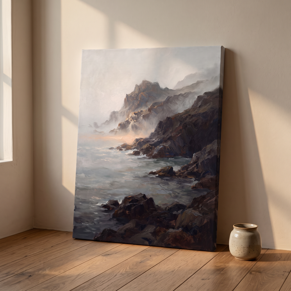 Large Coastal Wall Art For Living Room, Dramatic Seascape, Coastal Living Room Decor, Gift