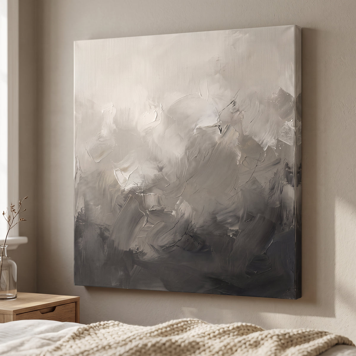 Greige Soft Gradients  - BloomWorld wall art print