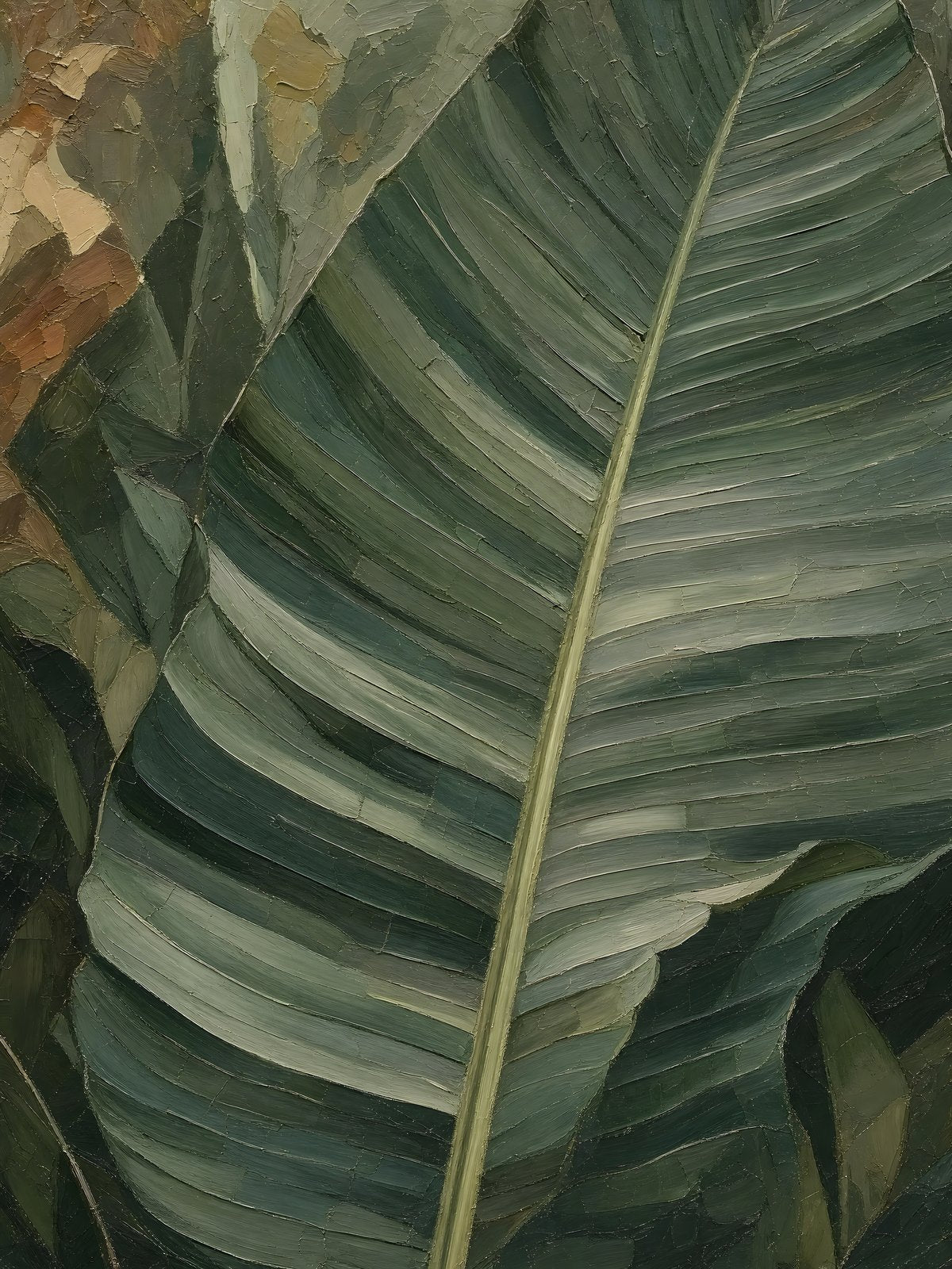 Banana Leaf Printable Wall Art — digital download, digital wall art, printable wall art digital download preview (tropical botanical) | BloomWorld Art