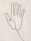 Hand Gesture Line Art Printable Wall Art — digital download, digital wall art, printable wall art digital download preview (minimalist line art) | BloomWorld Ar