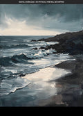 Shoreline at Dusk Printable Wall Art, Digital Download, Instant Download, Large Print