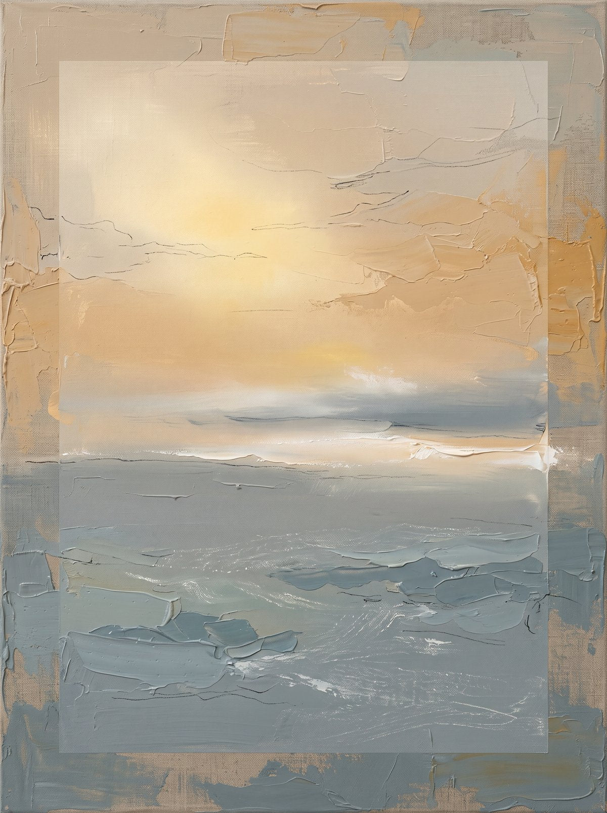 Coastal Dusk Glow Printable Wall Art — digital download, digital wall art, printable wall art digital download preview (coastal seascape) | BloomWorld Art