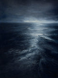 Dark Ocean Current Printable Wall Art — digital download, digital wall art, printable wall art digital download preview (coastal seascape) | BloomWorld Art