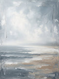 Misty Sea Horizon Canvas Printable Wall Art — the artwork